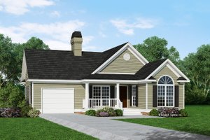 Ranch Exterior - Front Elevation Plan #929-234