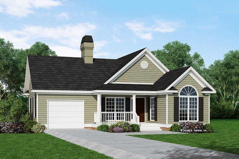 Ranch Style House Plan - 2 Beds 2 Baths 1109 Sq/Ft Plan #929-234