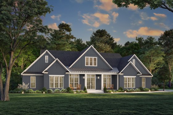 Exterior - Front Elevation 4 for Farmhouse House Plan #430-397 - 4 bed, 3.5 bath