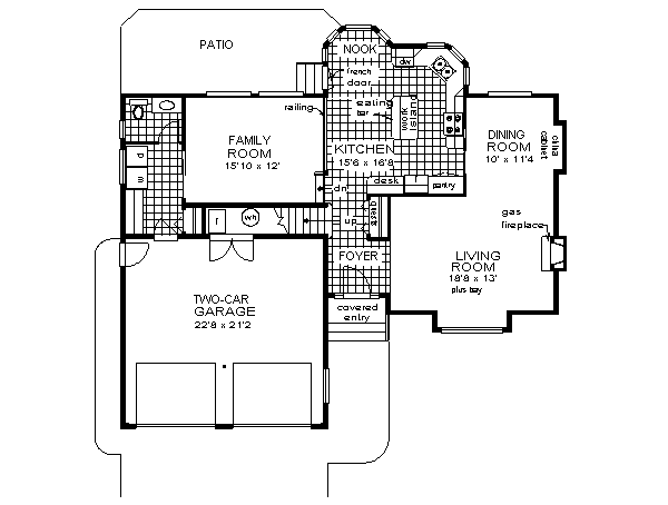 Dream House Plan - Traditional Floor Plan - Main Floor Plan #18-258