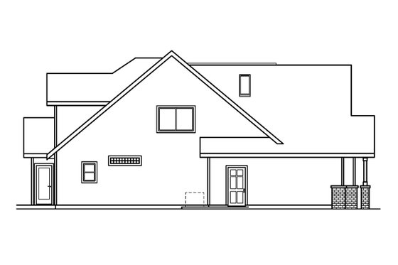 Exterior - Other Elevation for Craftsman House Plan #124-513 - 4 bed, 3.5 bath