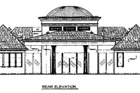 Exterior - Rear Elevation for Classical House Plan #119-259 - 3 bed, 3.5 bath