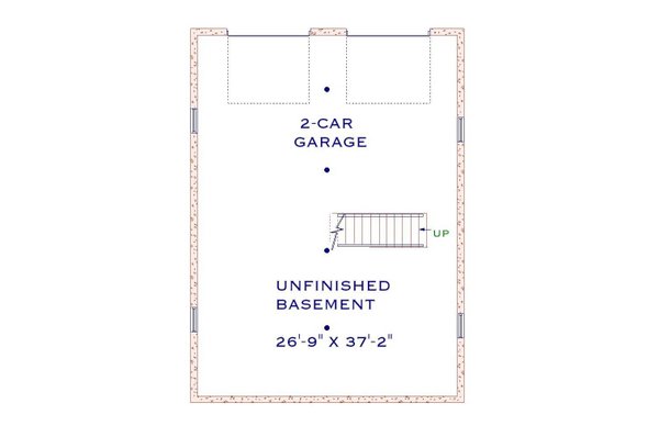 Cabin Floor Plan - Lower Floor Plan #3-349