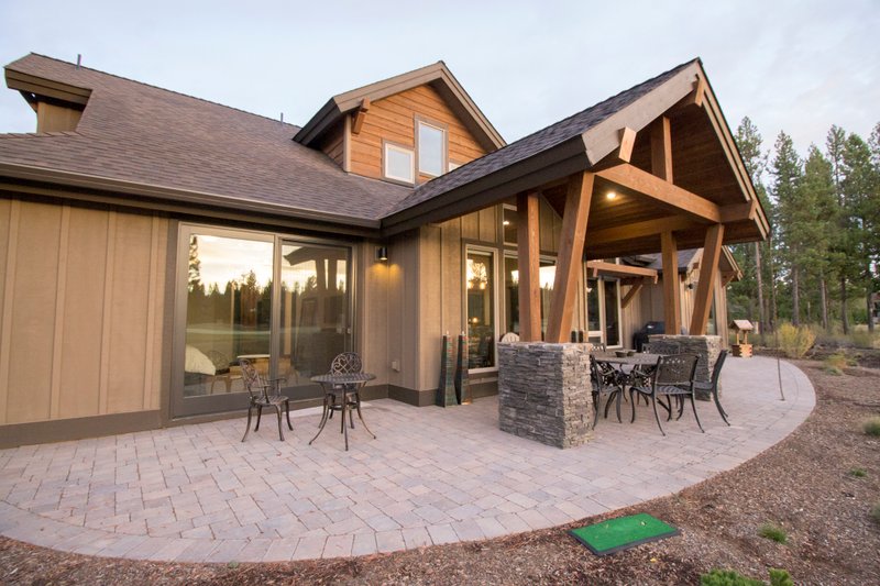 House Blueprint - Exterior - Rear Elevation 2 for Craftsman House Plan #892-49 - 3 bed, 4.5 bath