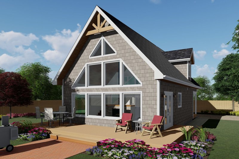 House Plan Design - Cabin Exterior - Front Elevation Plan #126-188