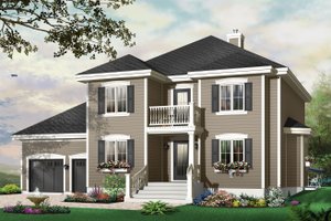 Traditional Exterior - Front Elevation Plan #23-809