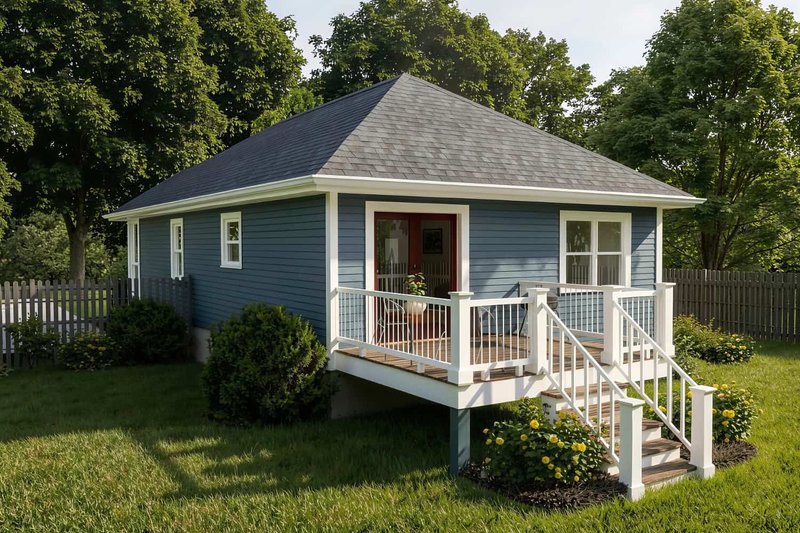 Dream House Plan - Exterior - Other Elevation for Bungalow House Plan #79-129 - 3 bed, 2 bath