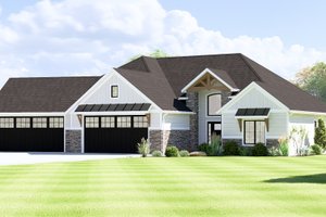 Country Exterior - Front Elevation Plan #1064-368