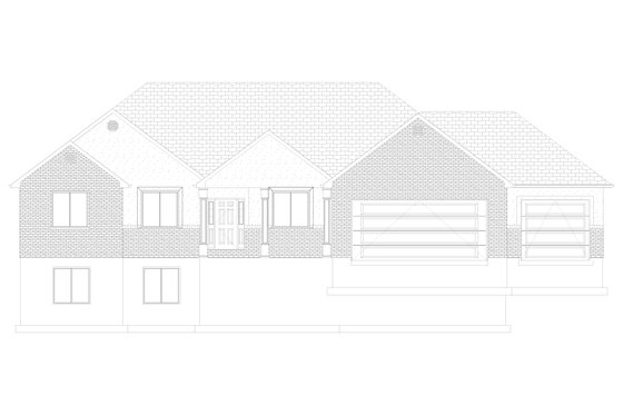 Exterior - Front Elevation 5 for Traditional House Plan #1060-67 - 3 bed, 2 bath
