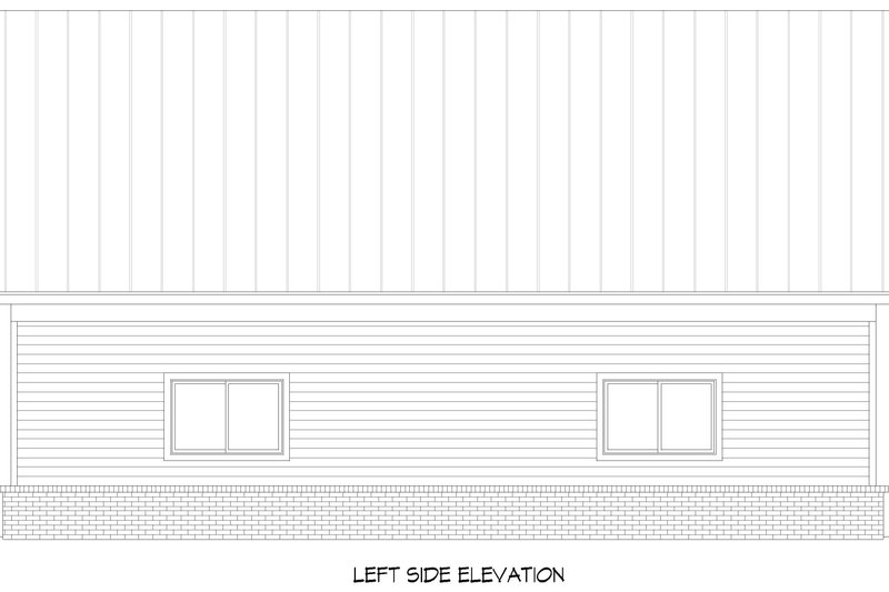 House Blueprint - Exterior - Other Elevation for Country House Plan #932-1290, 0 bath