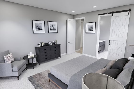 Interior - Master Bedroom 1 for Craftsman House Plan #51-1300 - 3 bed, 3.5 bath