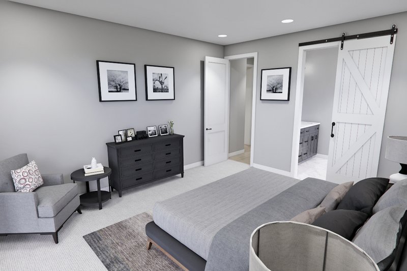 Architectural House Design - Interior - Master Bedroom 1 for Craftsman House Plan #51-1300 - 3 bed, 3.5 bath