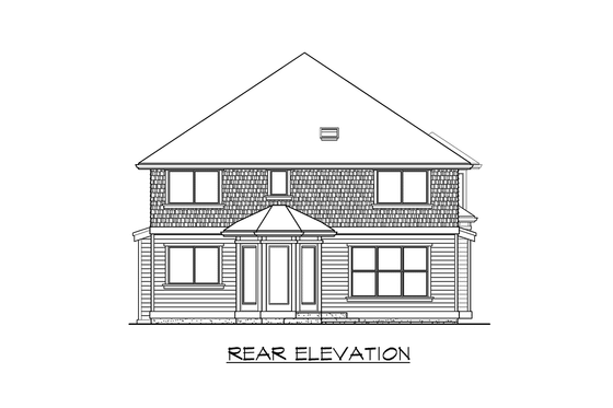 Exterior - Other Elevation 2 for Traditional House Plan #132-140 - 3 bed, 2.5 bath