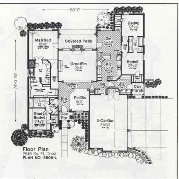 Traditional Floor Plan - Main Floor Plan #310-838