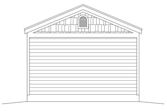 Exterior - Rear Elevation for Country House Plan #932-362, 0 bath