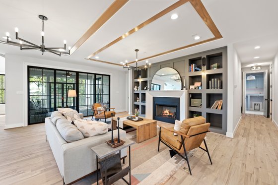 Interior - Family Room for Farmhouse House Plan #1080-1 - 5 bed, 4 bath