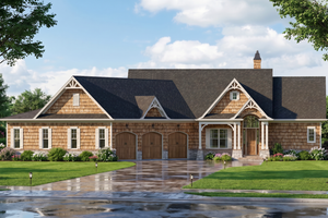 Home Plan - Exterior - Front Elevation for Craftsman House Plan #54-725 - 3 bed, 2.5 bath