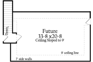 Floor Plan - Other Floor for European House Plan #406-9612 - 3 bed, 2.5 bath