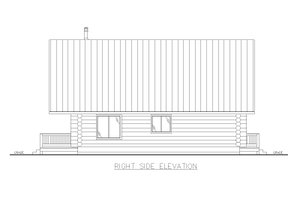 Exterior - Other Elevation 1 for Log House Plan #117-1033 - 1 bed, 1 bath