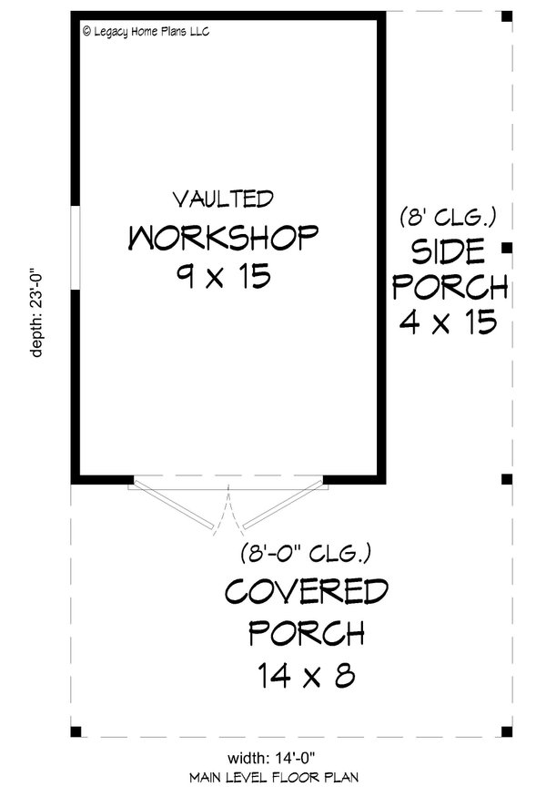 Traditional Floor Plan - Main Floor Plan #932-655