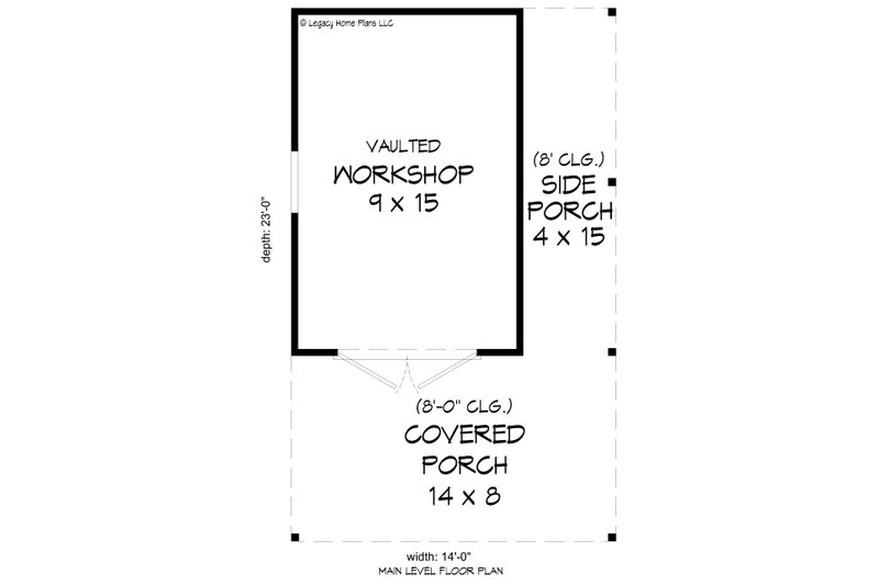 Dream House Plan - Floor Plan - Main Floor for Traditional House Plan #932-655, 0 bath