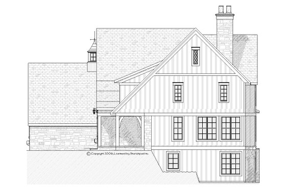 Exterior - Other Elevation 1 for Country House Plan #901-101 - 4 bed, 3.5 bath