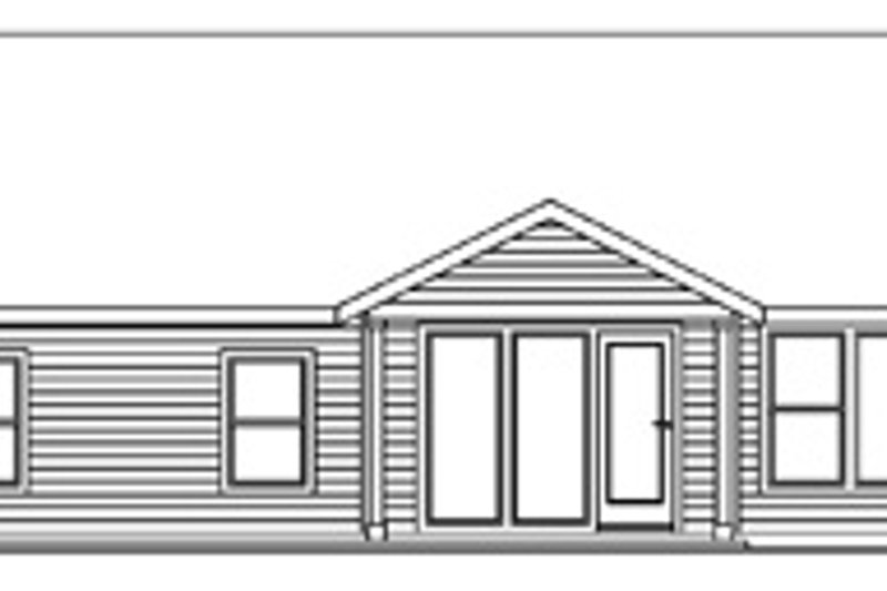 Home Plan - Exterior - Rear Elevation for Traditional House Plan #124-597 - 3 bed, 2.5 bath