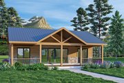 Cabin Style House Plan - 3 Beds 2 Baths 1267 Sq/Ft Plan #472-441 