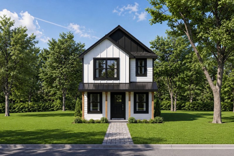 Architectural House Design - Exterior - Front Elevation 3 for Country House Plan #20-2650 - 3 bed, 3 bath