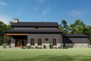 Barndominium Exterior - Front Elevation Plan #1092-43