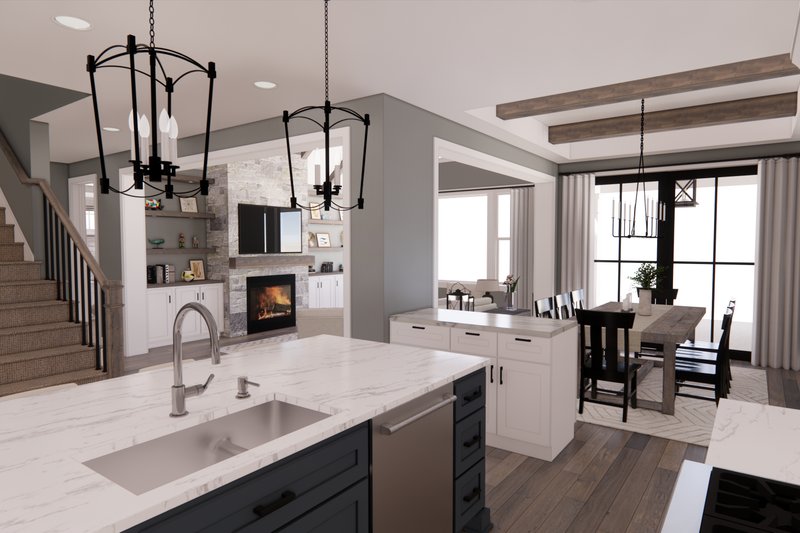 Home Plan - Interior - Kitchen 2 for Farmhouse House Plan #51-1569 - 3 bed, 3 bath