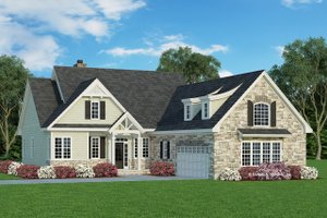 Craftsman Exterior - Front Elevation Plan #929-609