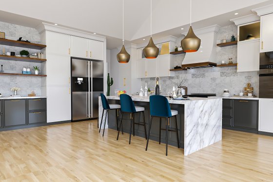 Interior - Kitchen 2 for Cottage House Plan #1112-2 - 4 bed, 4.5 bath