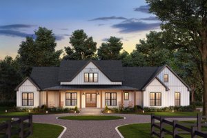 Farmhouse Exterior - Front Elevation Plan #430-378