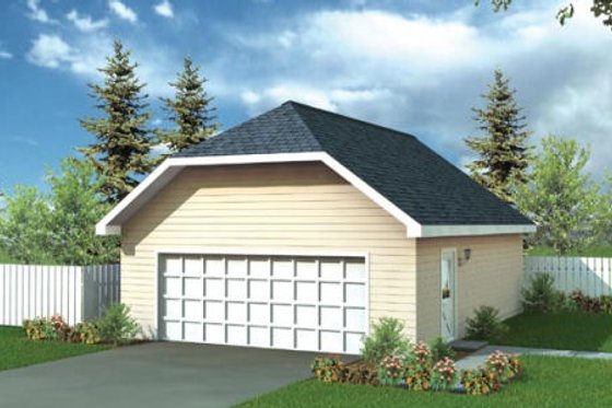 Exterior - Front Elevation for Traditional House Plan #312-739, 0 bath