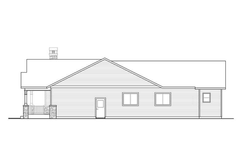 House Blueprint - Exterior - Other Elevation 1 for Craftsman House Plan #124-1341 - 3 bed, 2 bath