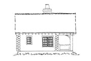 Log Style House Plan - 1 Beds 1 Baths 360 Sq/Ft Plan #942-44 