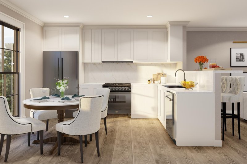 Architectural House Design - Interior - Kitchen 1 for European House Plan #17-3421 - 8 bed, 8 bath