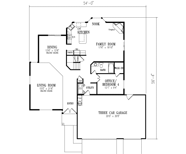 Adobe / Southwestern Style House Plan - 4 Beds 3 Baths 2357 Sq/Ft Plan ...