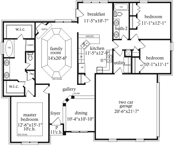 European Floor Plan - Main Floor Plan #69-108