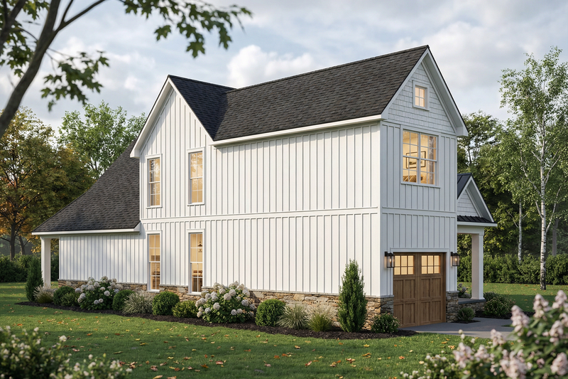 House Blueprint - Exterior - Other Elevation 4 for Farmhouse House Plan #923-484 - 3 bed, 2.5 bath