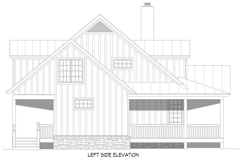 Home Plan - Exterior - Other Elevation for Southern House Plan #932-909 - 3 bed, 2.5 bath