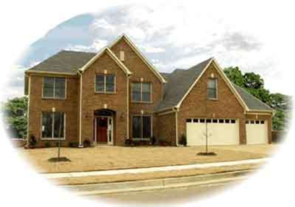 Exterior - Front Elevation 2 for Traditional House Plan #81-544 - 4 bed, 3.5 bath