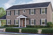 Colonial Style House Plan - 2 Beds 2.5 Baths 1695 Sq/Ft Plan #455-461 