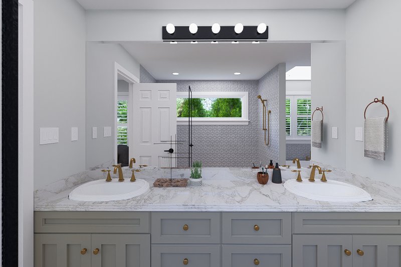 Architectural House Design - Interior - Master Bathroom 1 for Farmhouse House Plan #1060-245 - 3 bed, 2.5 bath