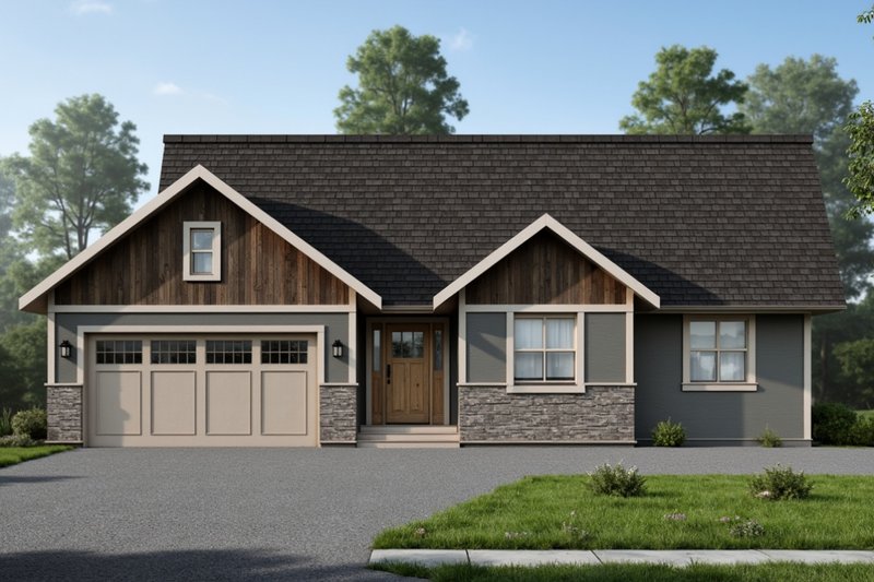 Home Plan - Craftsman Exterior - Front Elevation Plan #112-275
