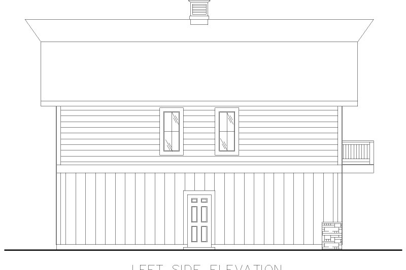 House Plan Design - Exterior - Other Elevation for Barndominium House Plan #117-1052 - 1 bed, 2.5 bath