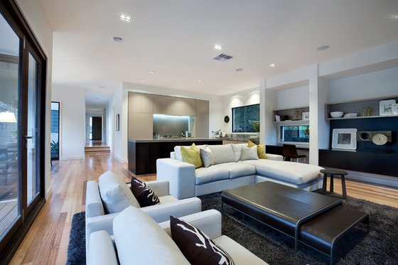 Interior - Family Room 2 for Modern House Plan #496-18 - 4 bed, 2.5 bath