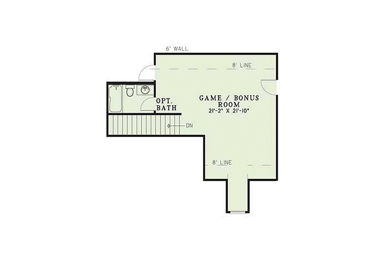 Dream House Plan - Floor Plan - Upper Floor for Traditional House Plan #17-283 - 3 bed, 2 bath