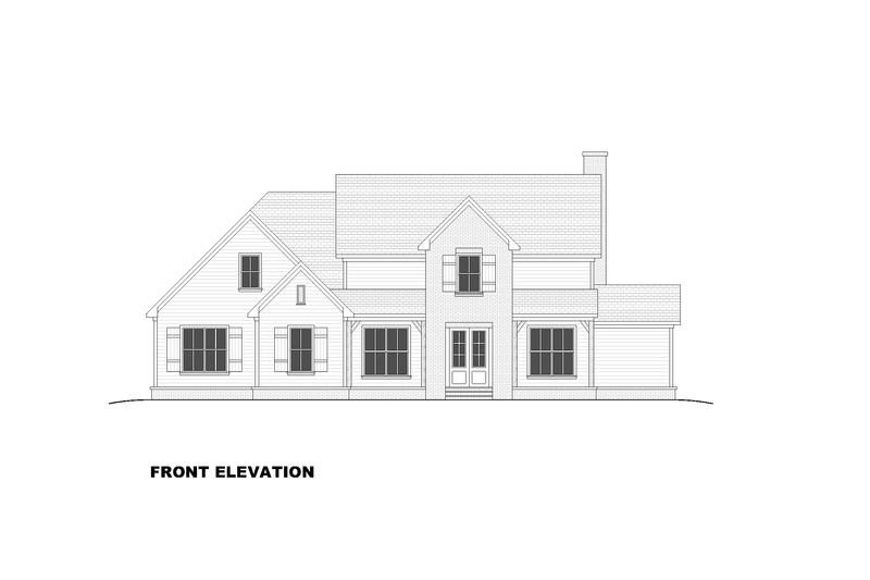 House Plan Design - Exterior - Front Elevation 4 for Farmhouse House Plan #1117-45 - 4 bed, 3 bath